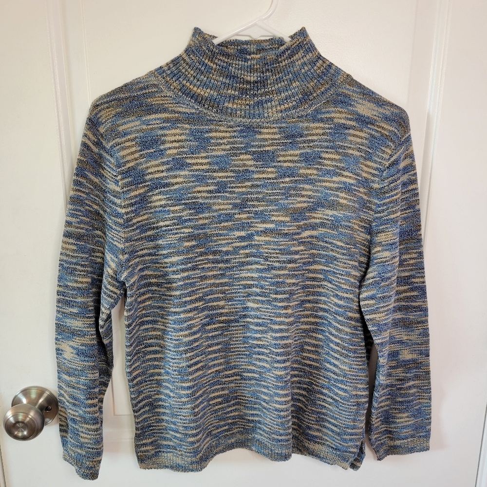 dia Space Dye Yarn Mock Tutleneck